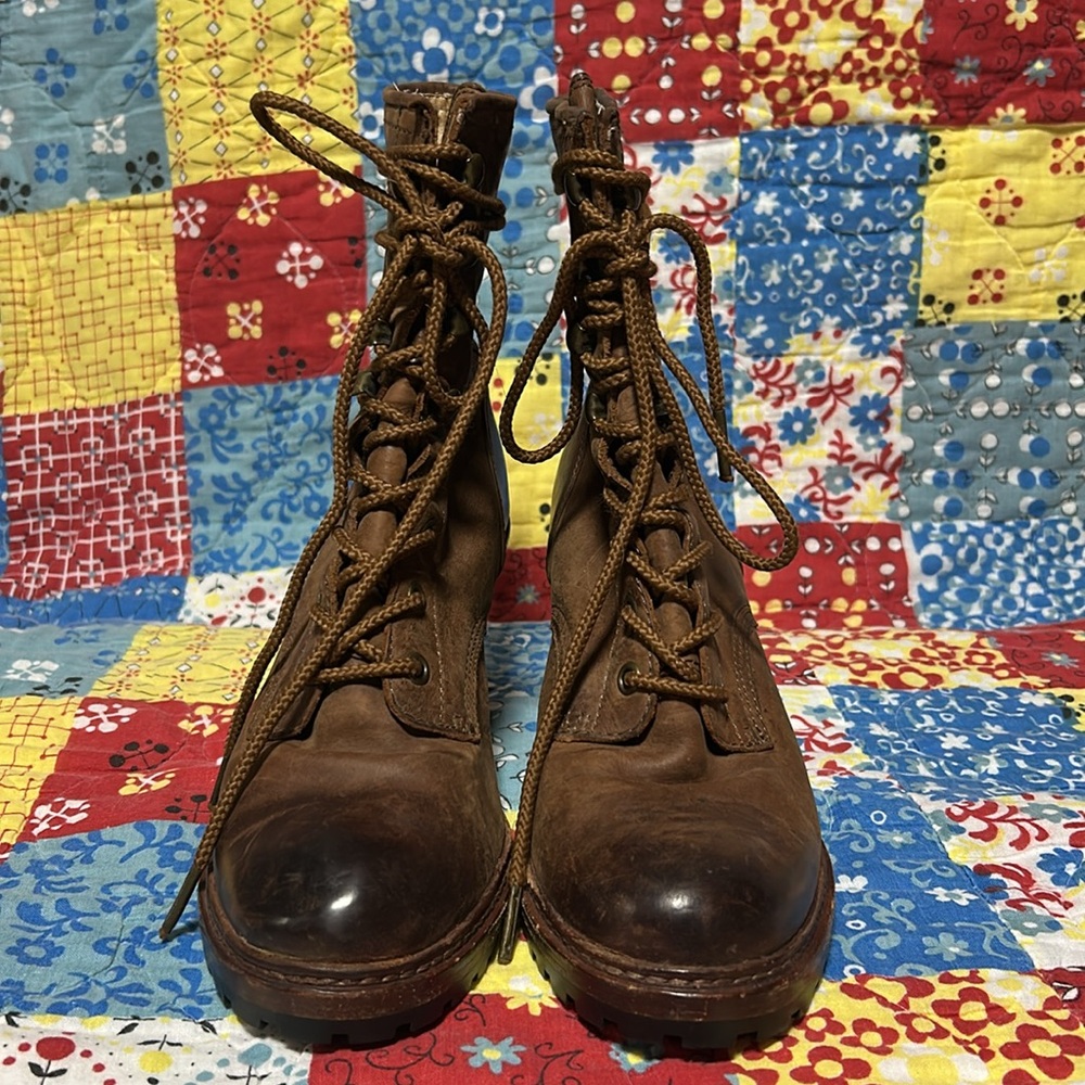 Frye Lucy lace up boots women's size 8.5 - Picture 4 of 11